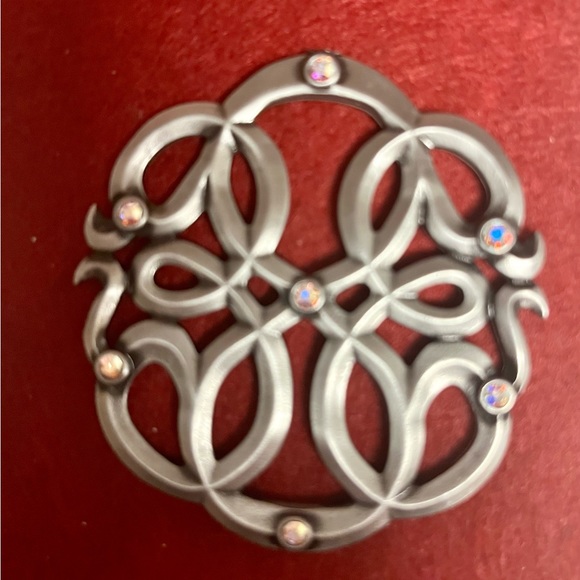 Alex & Ani NWT Rafaelian Silvertone PATH OF LIFE Ornament W/Swarovski Crystals - Picture 3 of 10